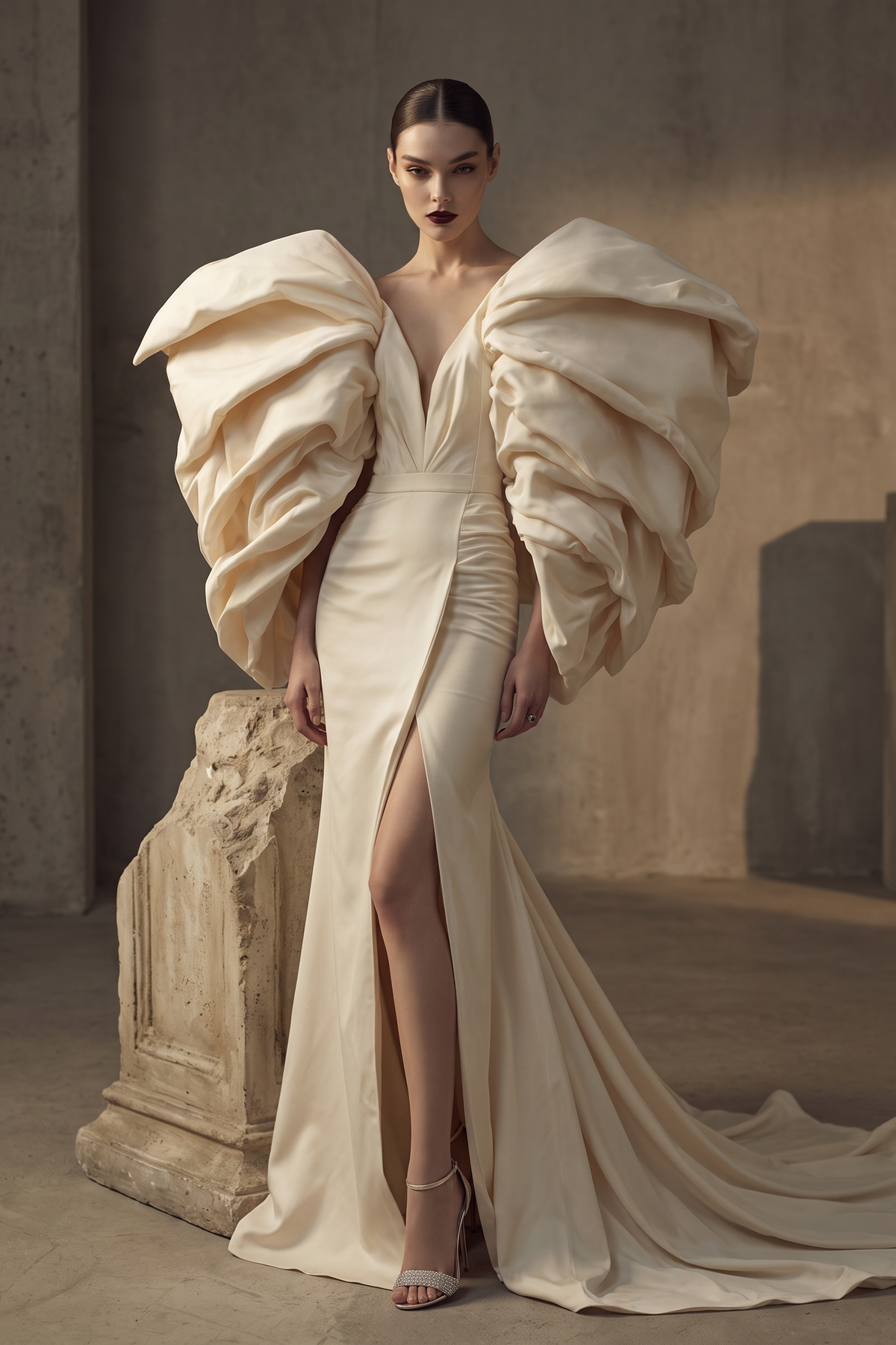 Long Sleeve Evening Gown