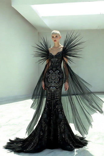 Flared Structured Gown