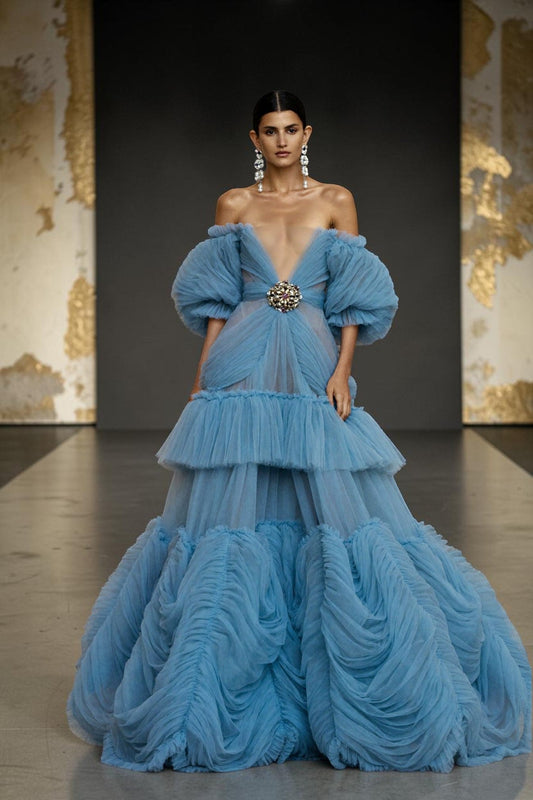 Off-Shoulder Evening Two Piece