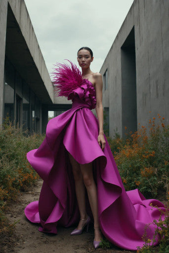 Halter Neck Column Gown