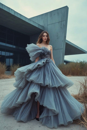 Storm Tiered Structure Gown
