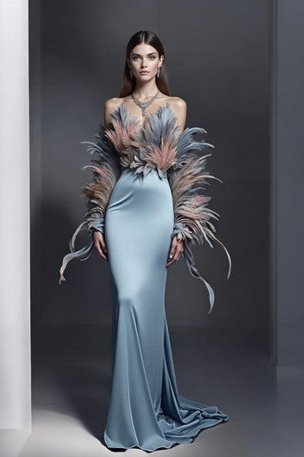 Drop Shoulder Rezza Gown