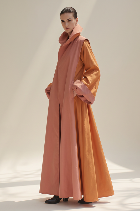 Oversized Funnel Neck Coat