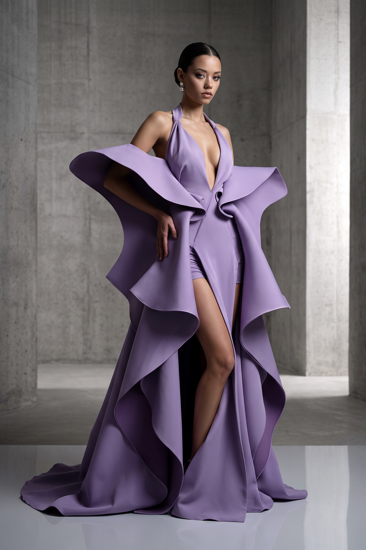 Vestido Halter Esculpido