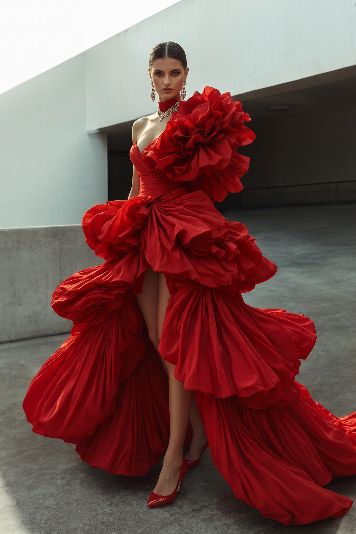 Vestido Aysit de un Solo Hombro