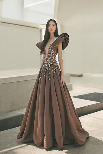 Deep-V Gown