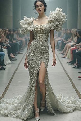Oversized Sleeved Gown