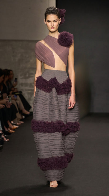 Asymmetric Evening Dress