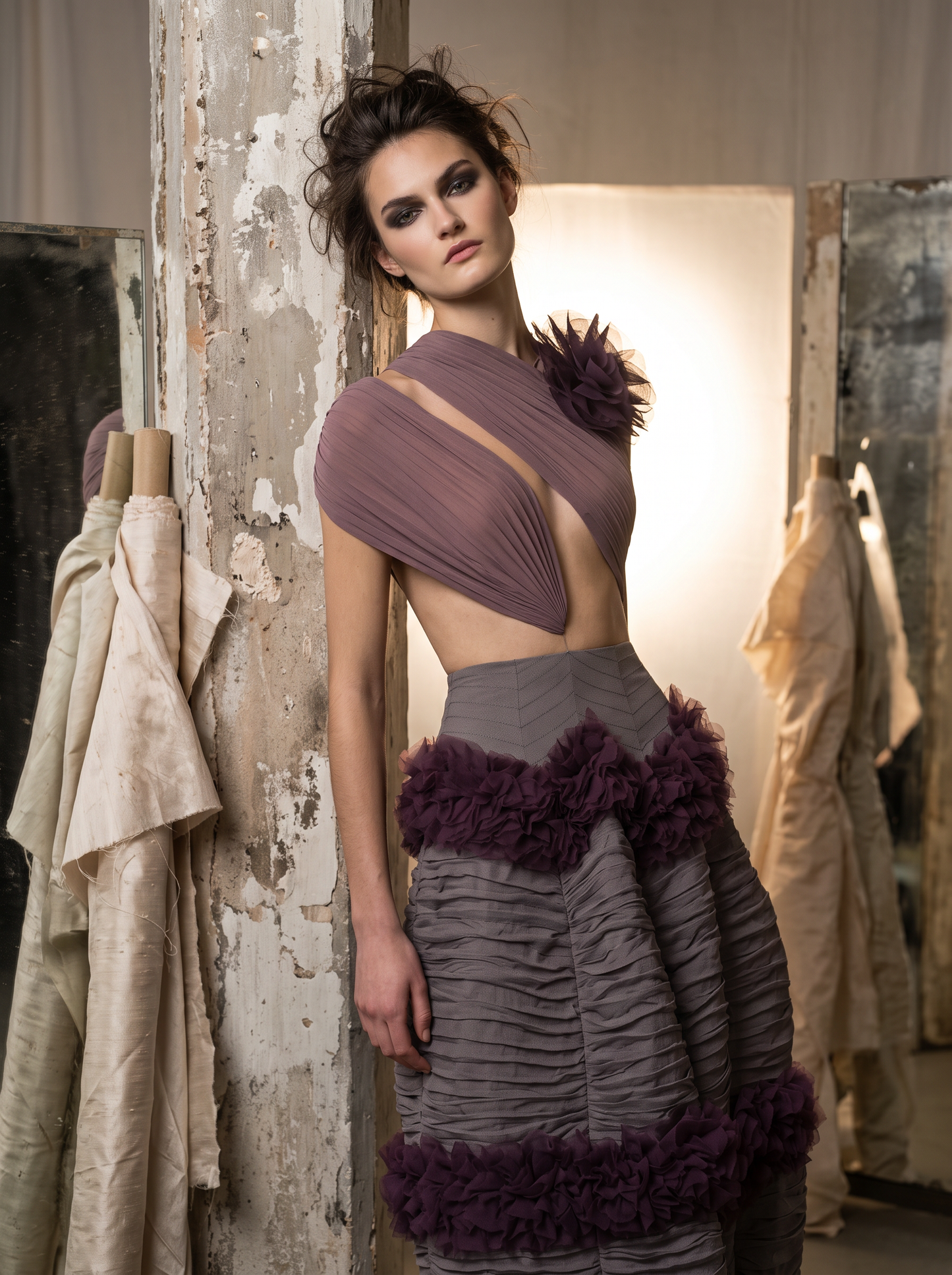Asymmetric Evening Dress