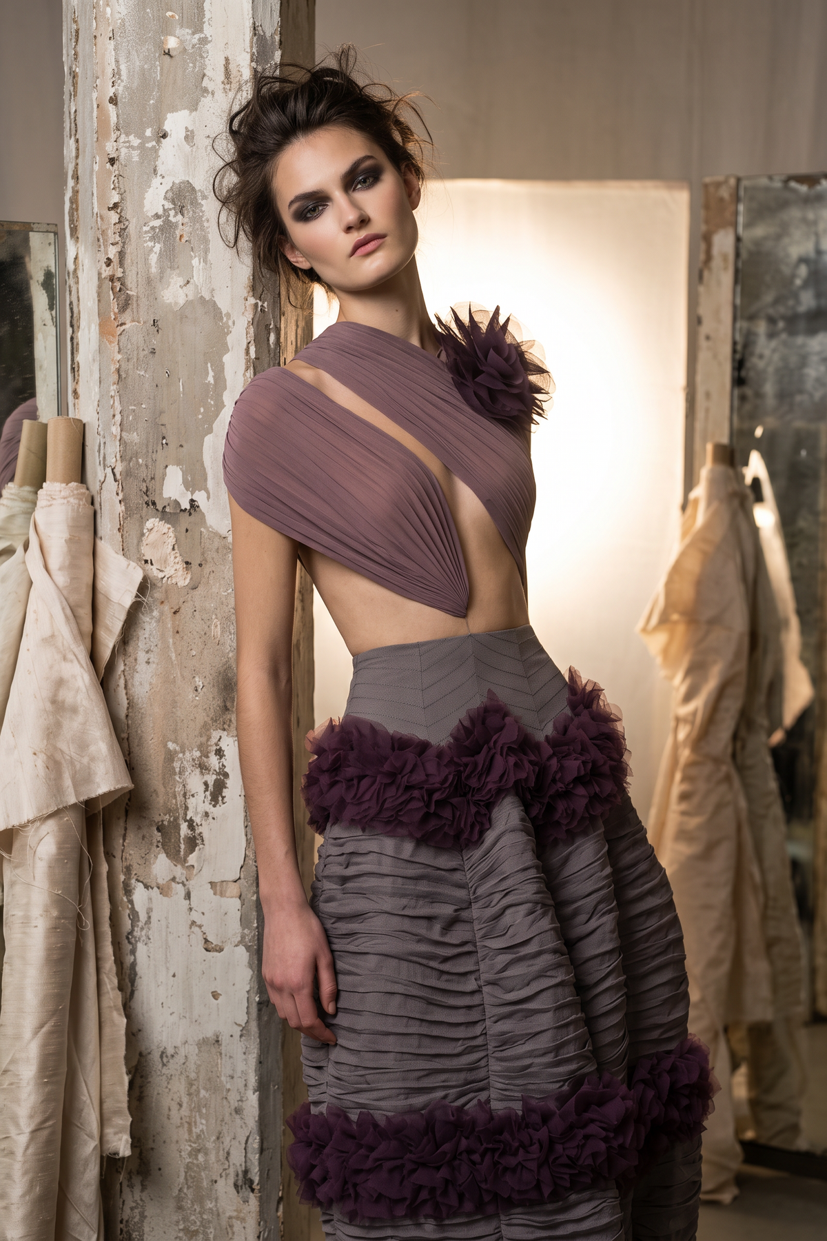 Asymmetric Evening Dress