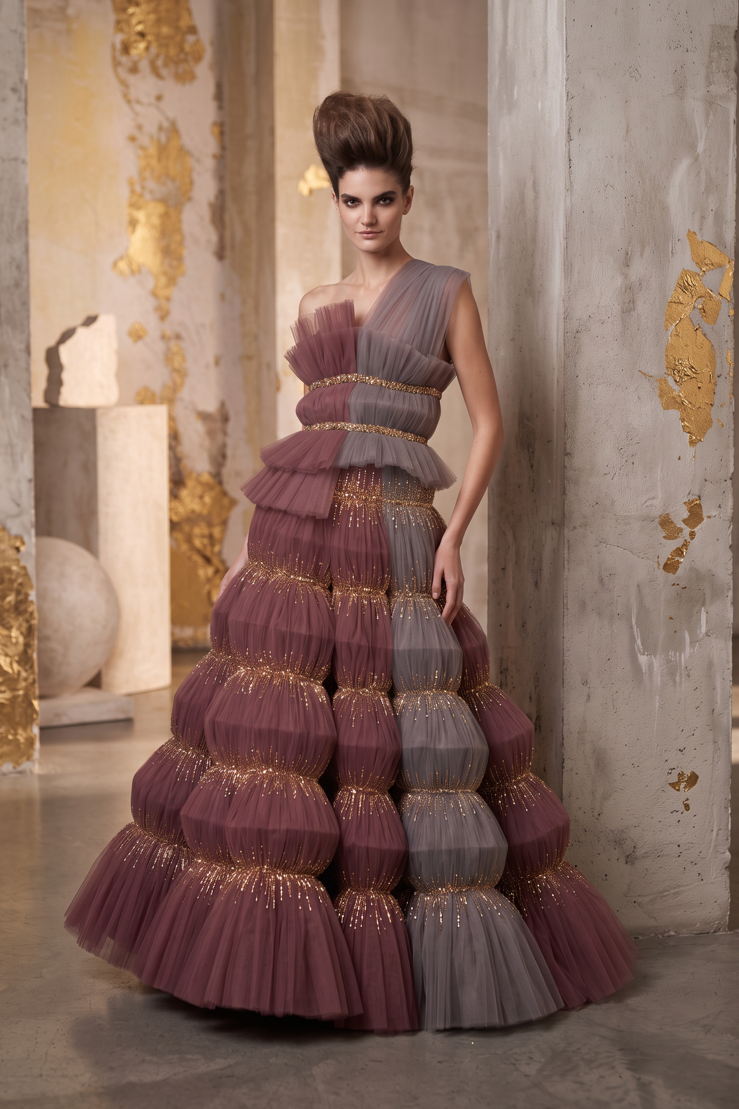One-Shoulder Gown