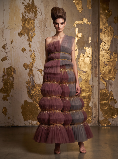 One-Shoulder Gown