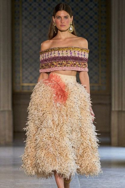 Off-Shoulder Top and Skirt