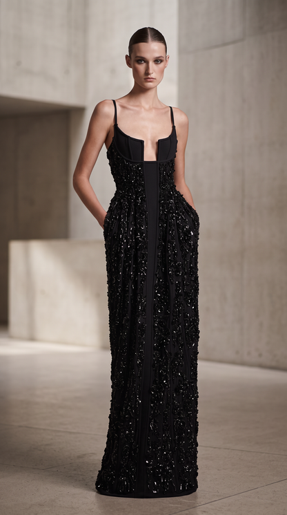 Sleeveless Evening Gown