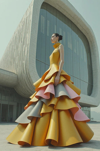 Sleeveless High-Neck Gown