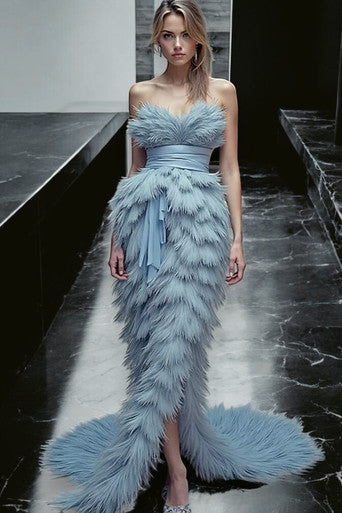 Mishel Feathered  Dress