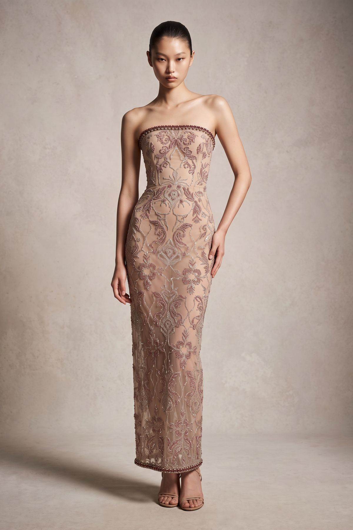 Strapless Ankle Dress