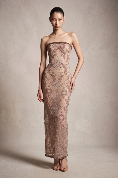 Strapless Ankle Dress