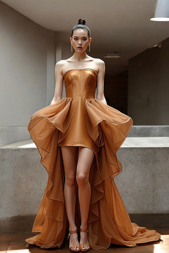 High-Low Flared Gown
