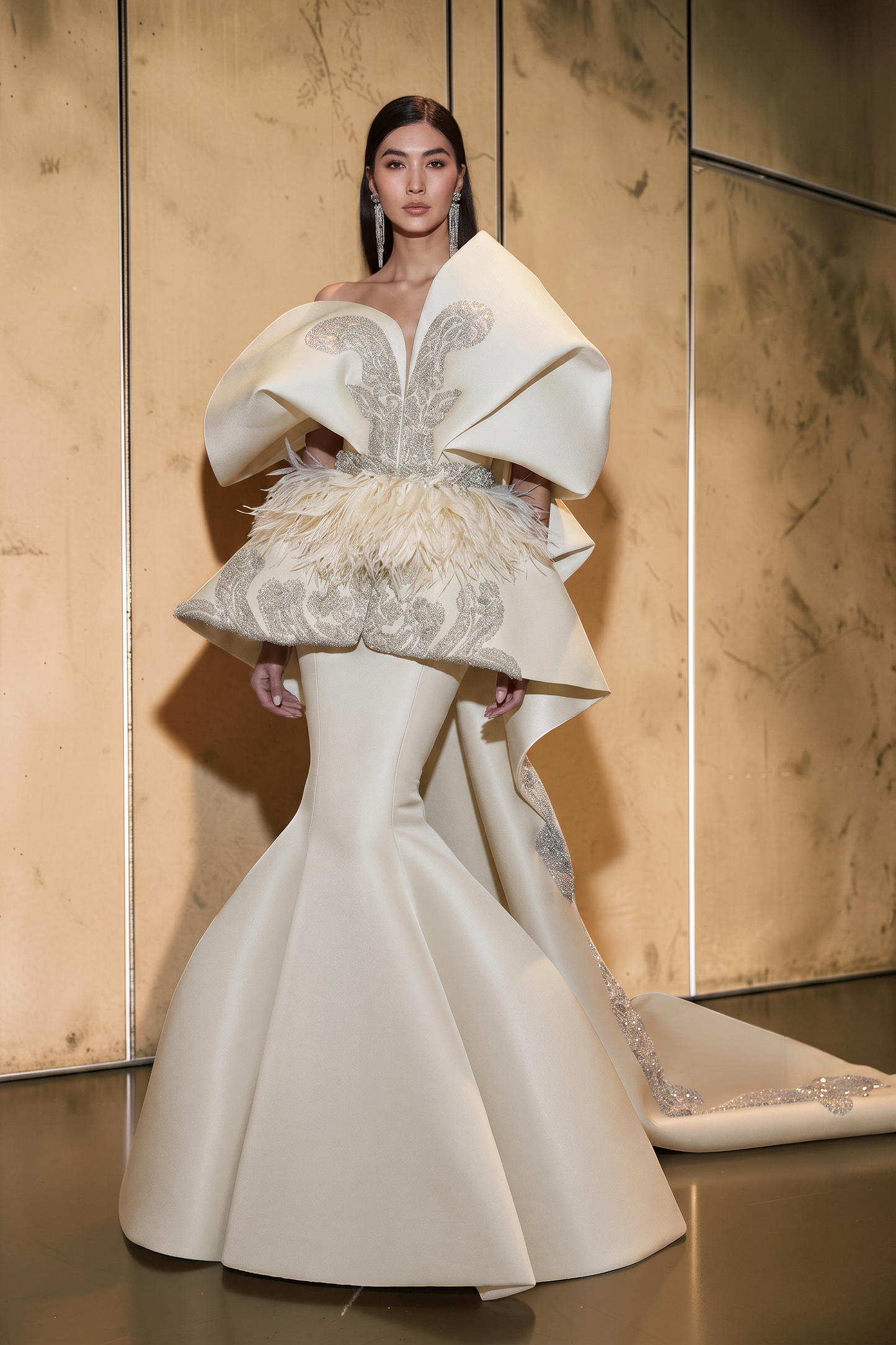 Asymmetrical Gown