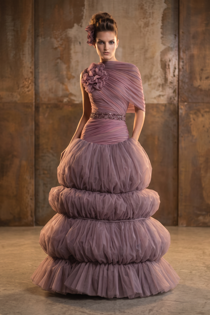 One-Shoulder Gown