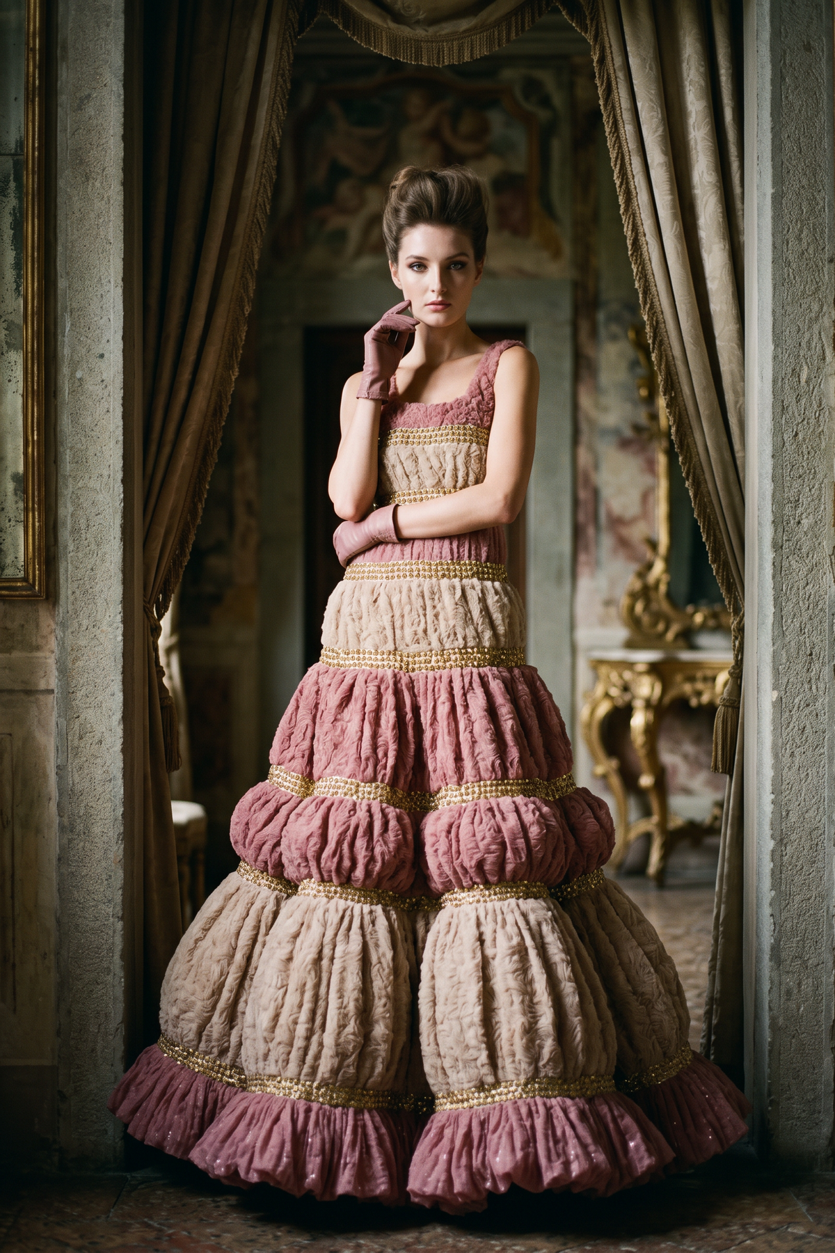 Sleeveless Evening Gown