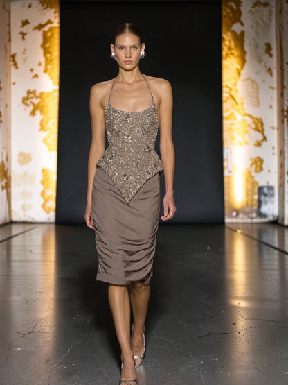 Beaded Top and Skirt