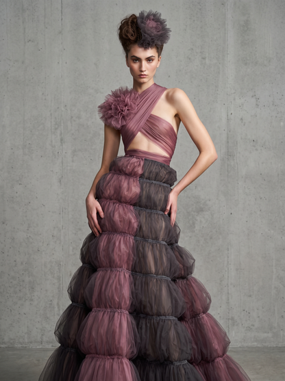 Sleeveless Evening Gown