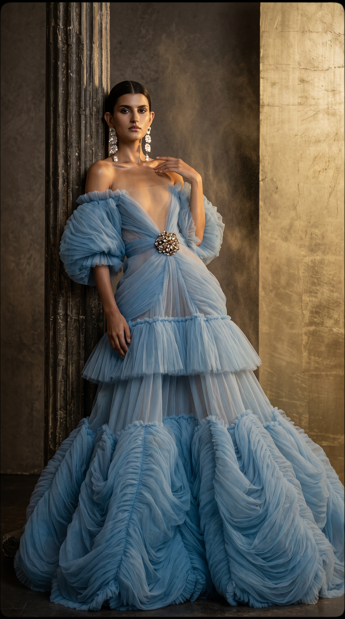 Off-Shoulder Evening Two Piece