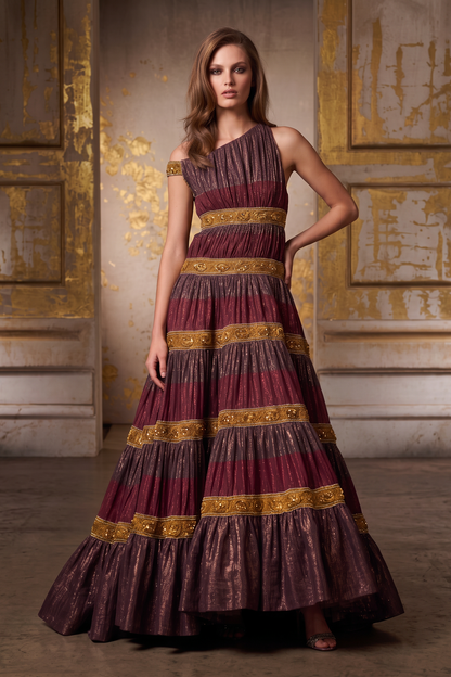 Asymmetric Neckline Dress