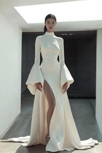 Fitted Slit Gown