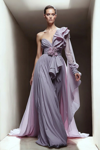 Roxo One Shoulder Gown