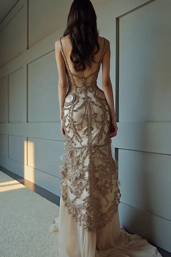 Embellished Sweeping Gown