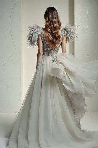 High Slit A-Line Gown