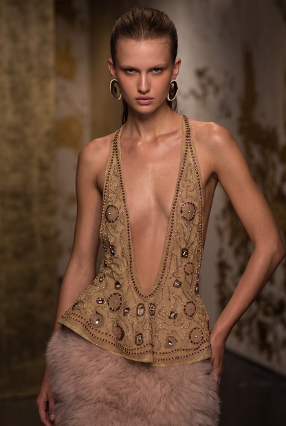 Plunge Neck 2 Piece