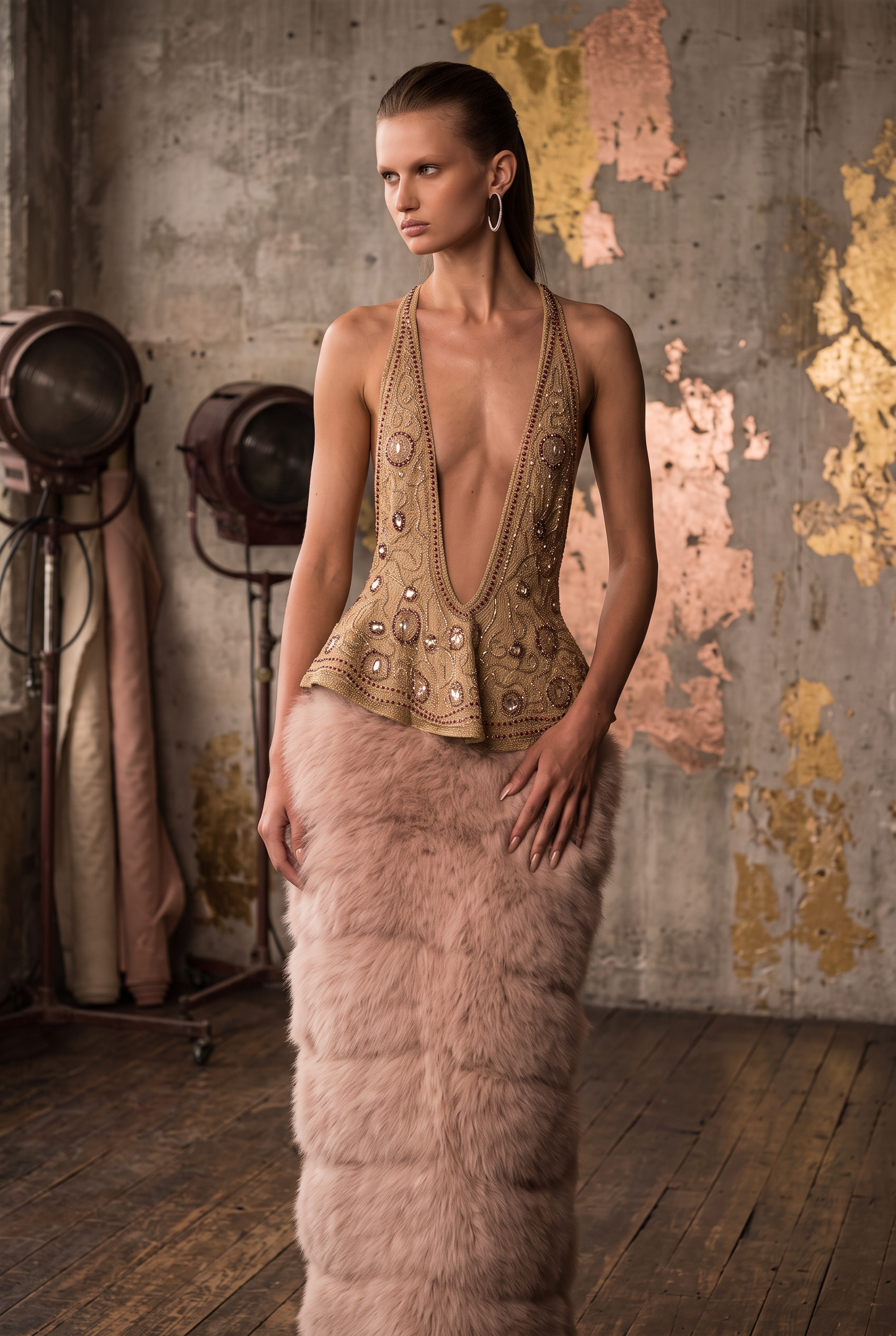 Plunge Neck 2 Piece