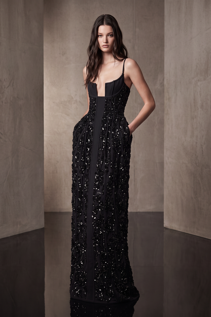 Sleeveless Evening Gown