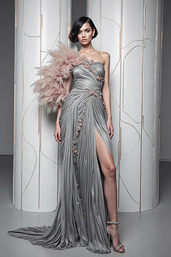 Celeste Feather Gown