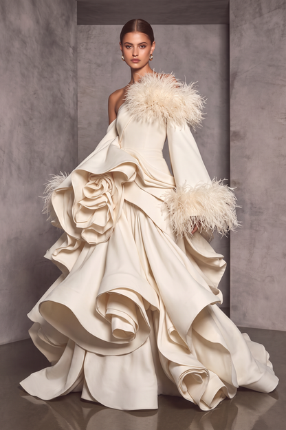 Draped Whimsical Gown
