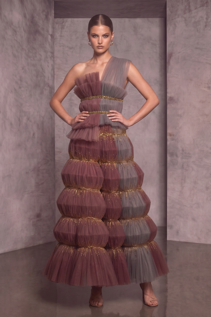 One-Shoulder Gown