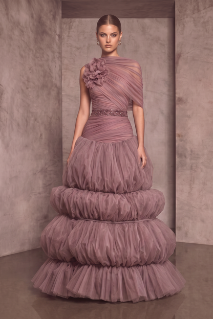 One-Shoulder Gown