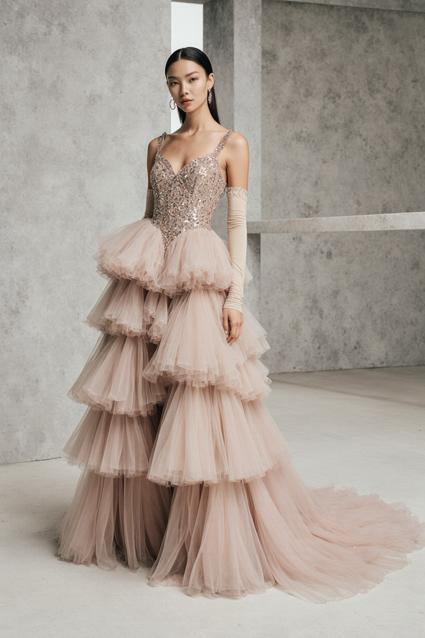 Open Shoulder Gown