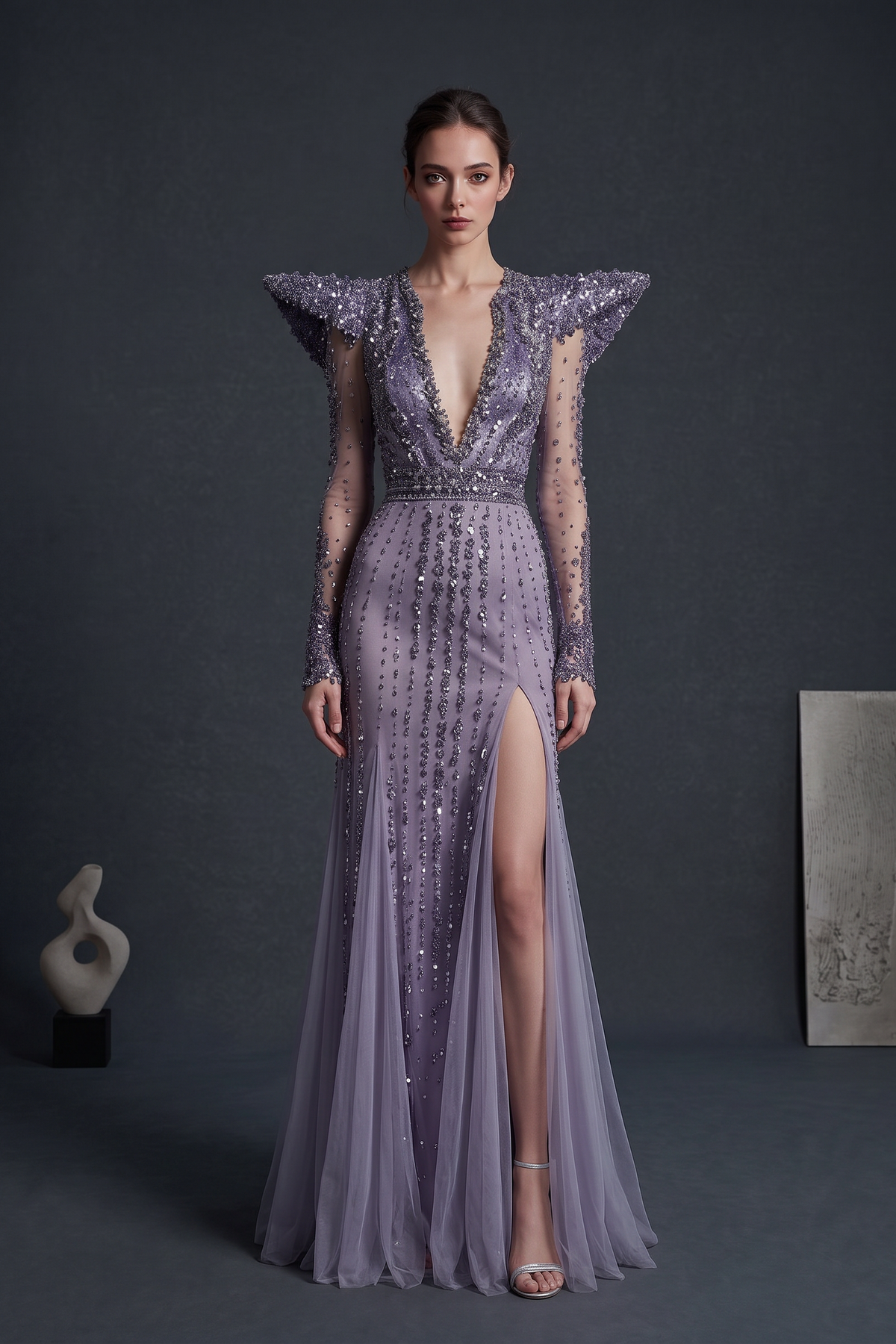 Vestido Nola con escote pronunciado