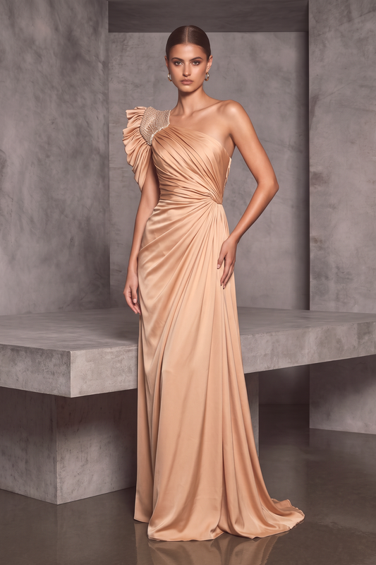 Vestido Venus de un hombro