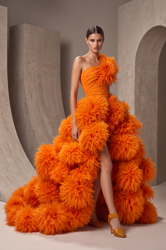 Vestido de noche Bavishya Pom