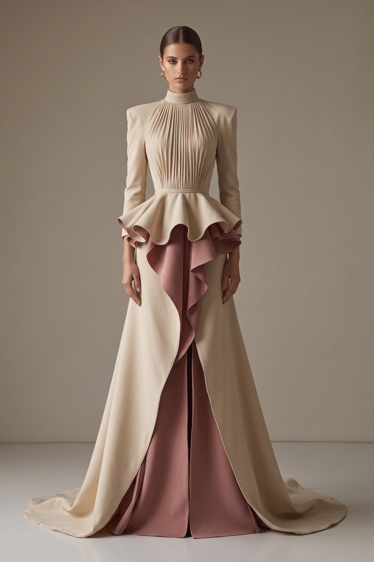 Vestido de Noche Ajustado a la Cintura