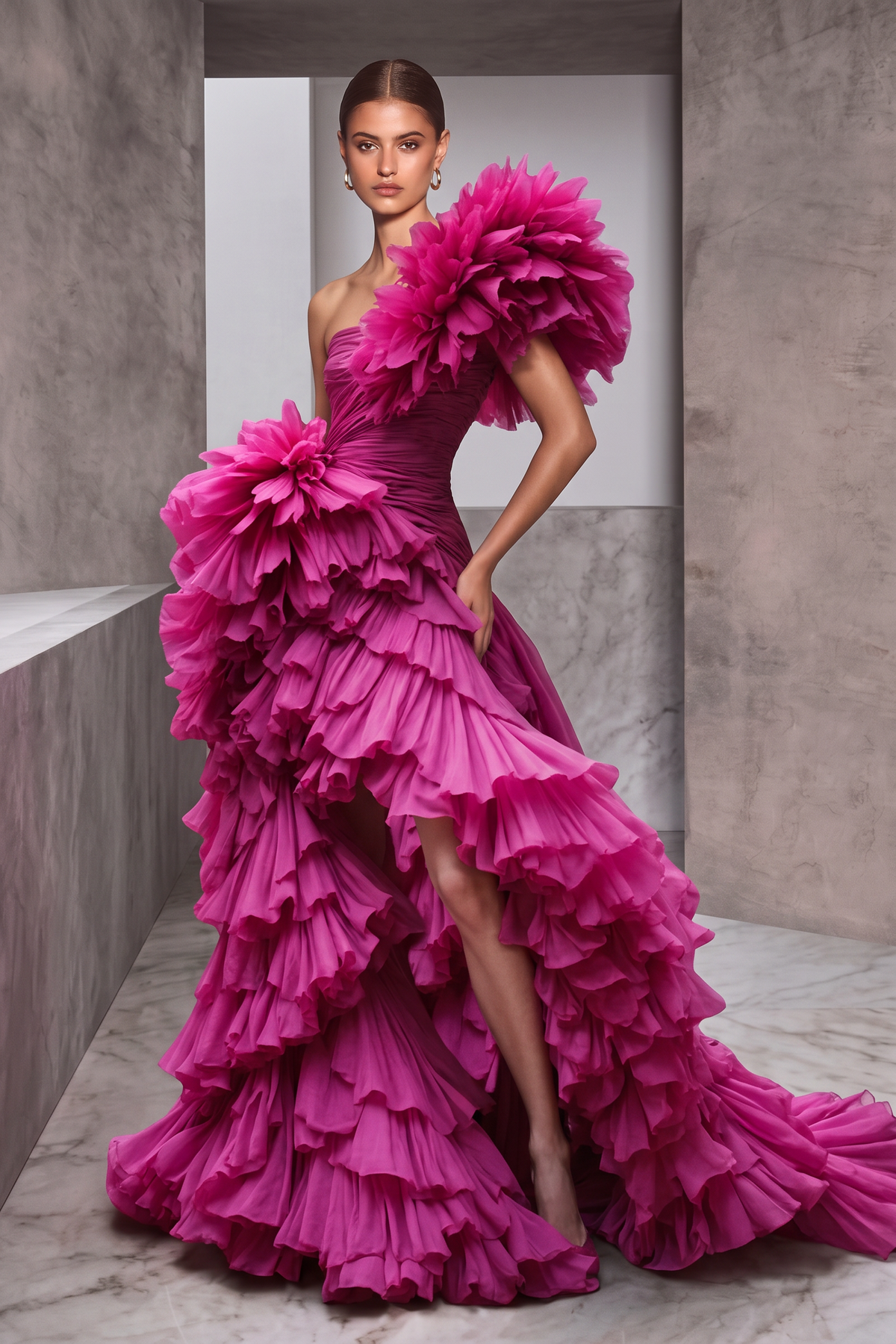 Lauralei Magenta Gown