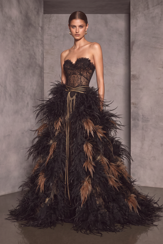 Vestido sin tirantes Ishtar
