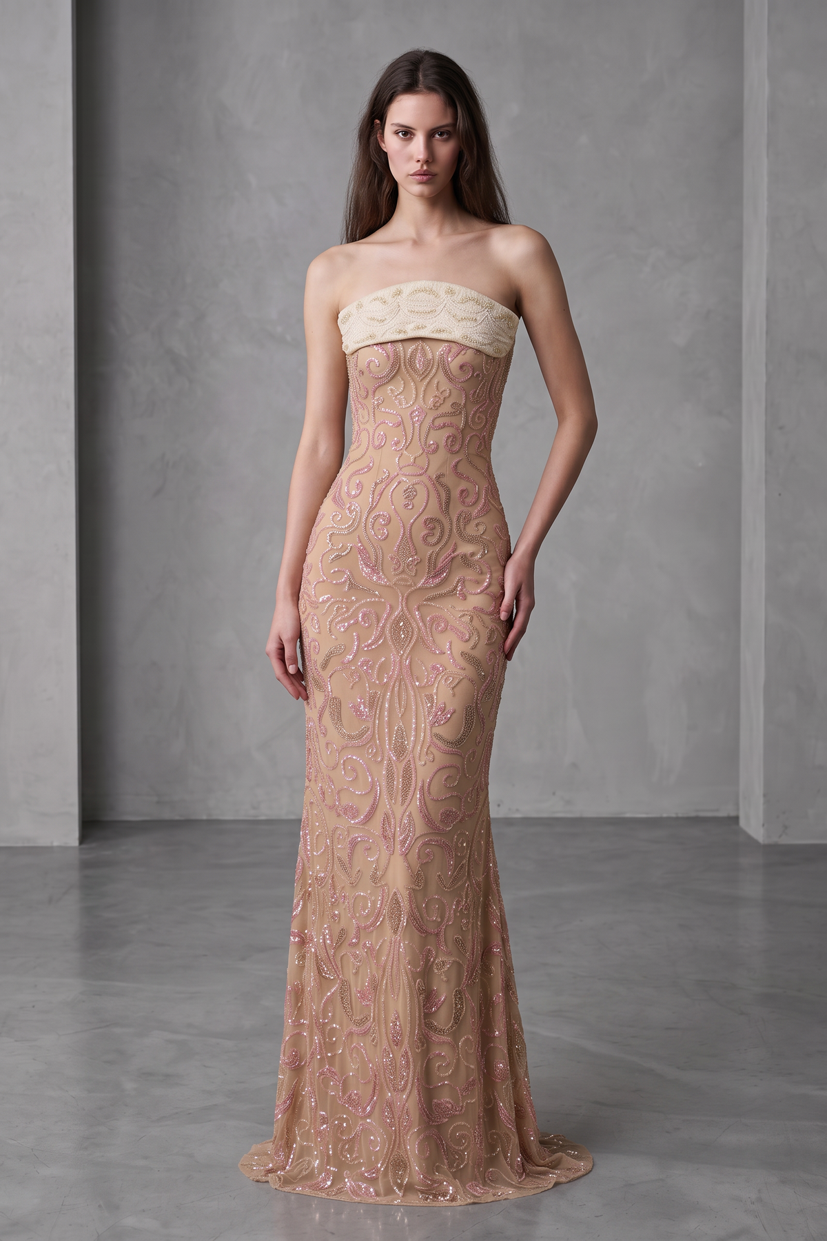 Strapless Evening Dress