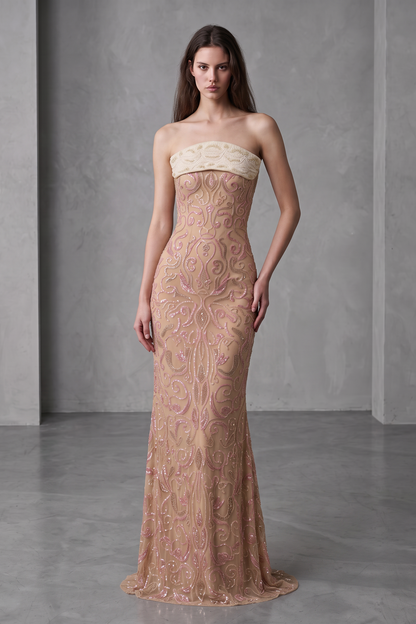 Strapless Evening Dress